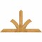 Ekena Millwork Richland Rough Sawn Timber Gable Bracket, Western Red Cedar, 72"W x 39"H x 4"D x 6"F, 13/12 Pitch GBW072X39X0406RIC00RWR - alternate 1